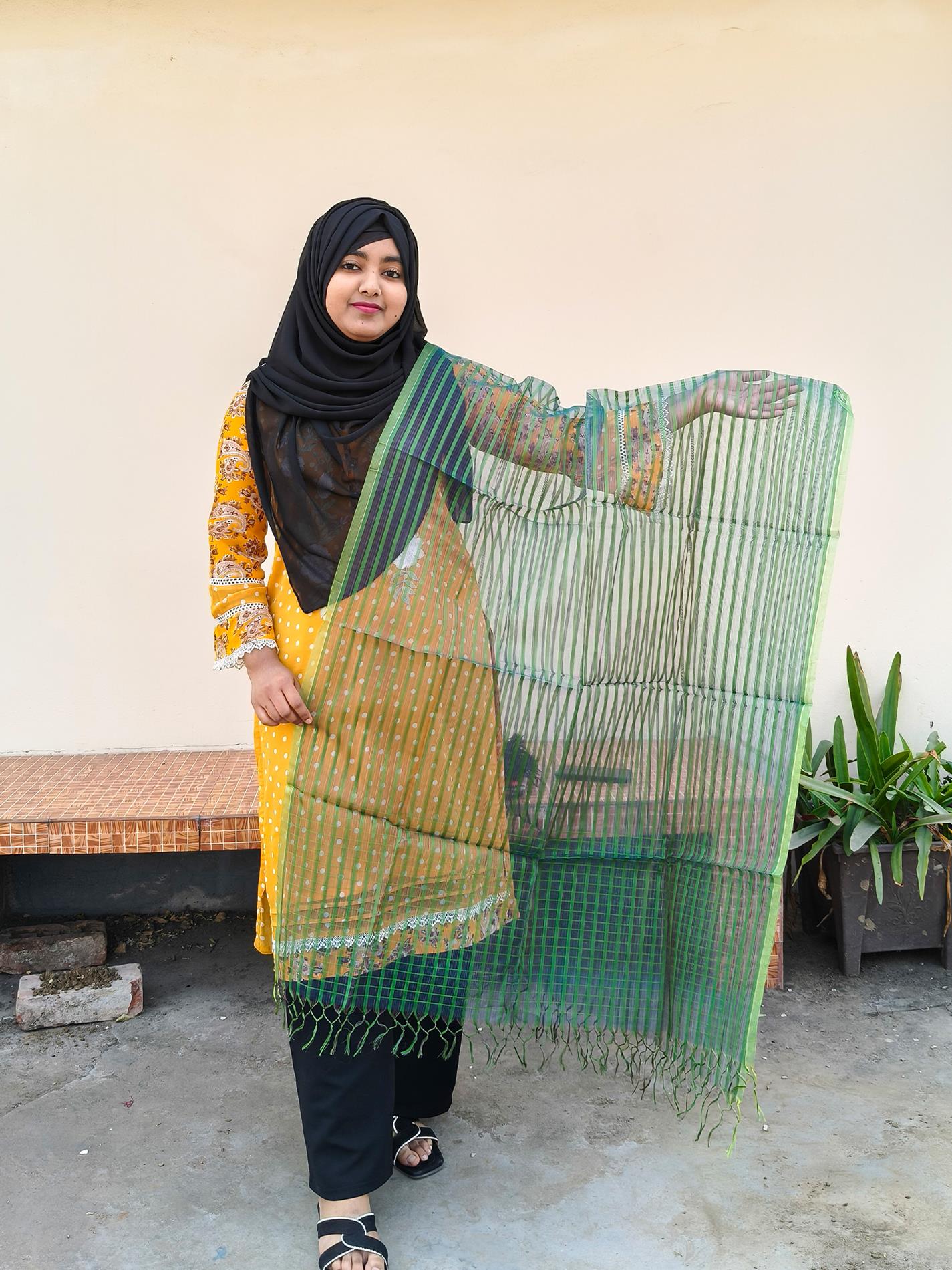 Moslin Silk Orna | মসলিন সিল্ক ওড়না (LGM002)