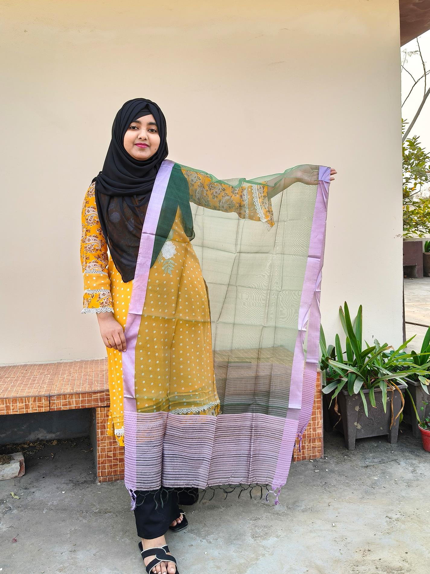 Moslin Silk Orna | মসলিন সিল্ক ওড়না (LGM008)