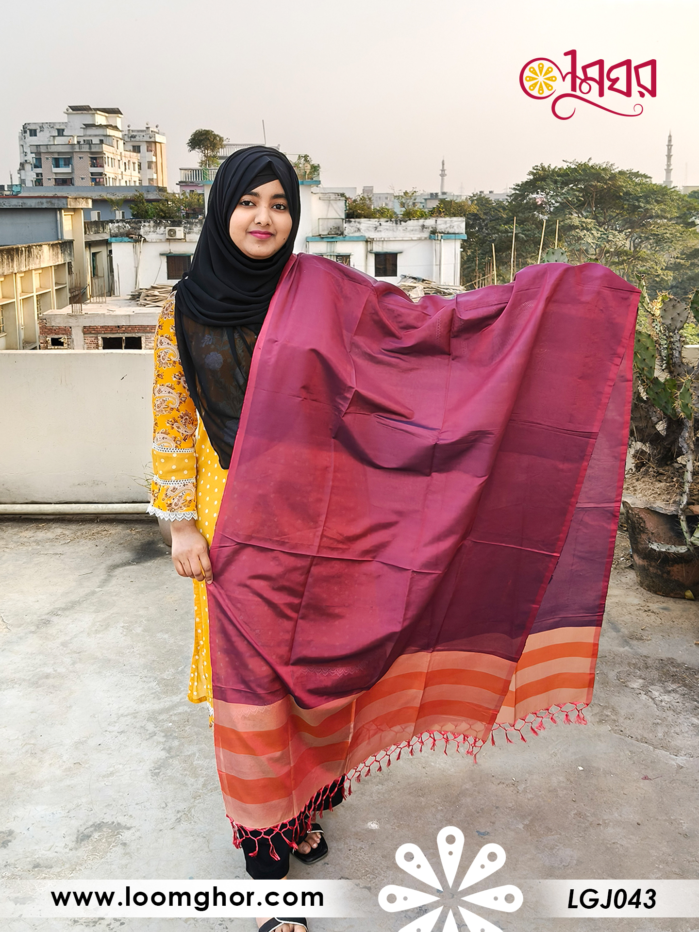 Joysree Silk Orna | জয়শ্রী সিল্ক ওড়না (LGJ043)