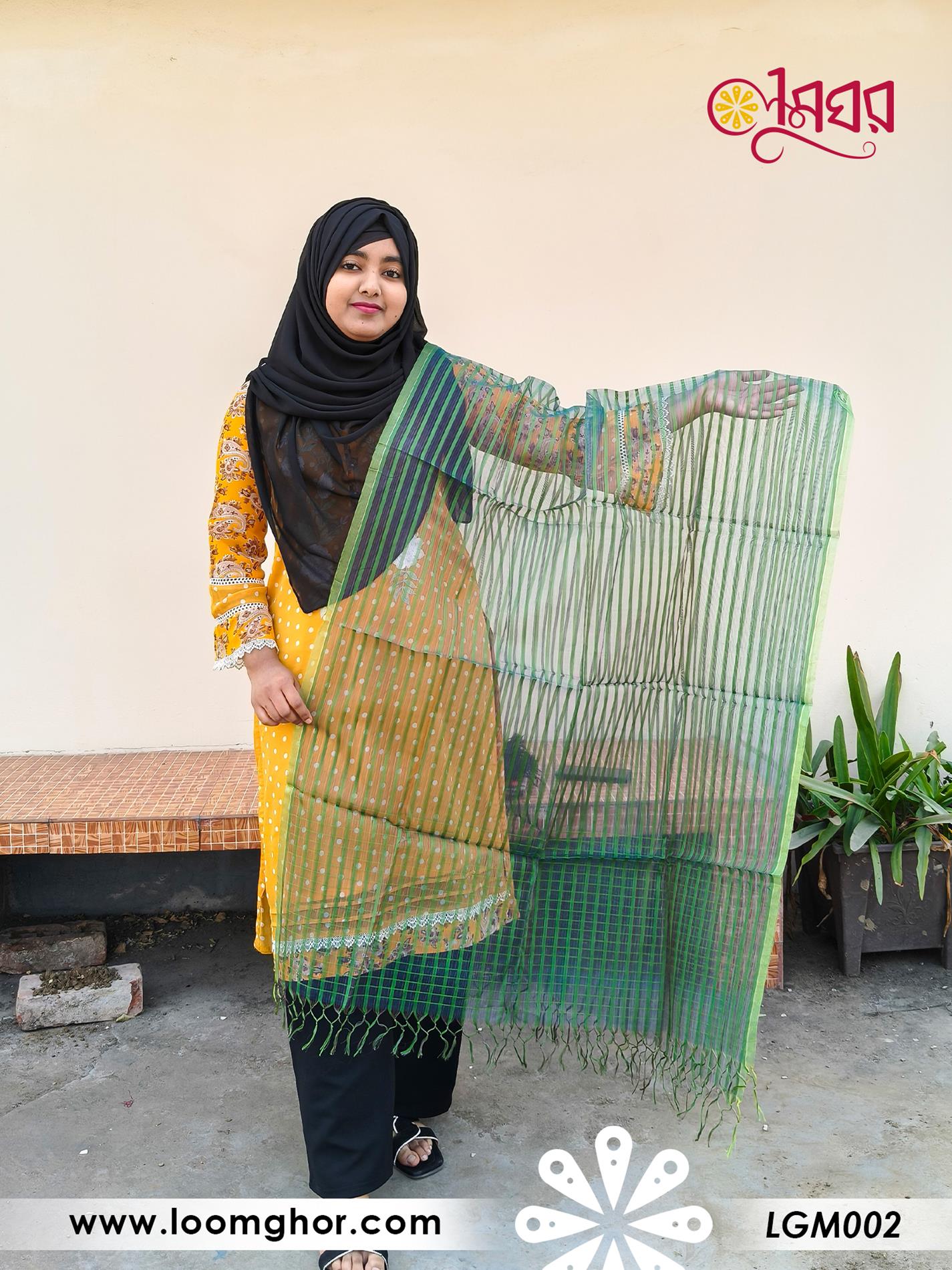 Moslin Silk Orna | মসলিন সিল্ক ওড়না (LGM002)