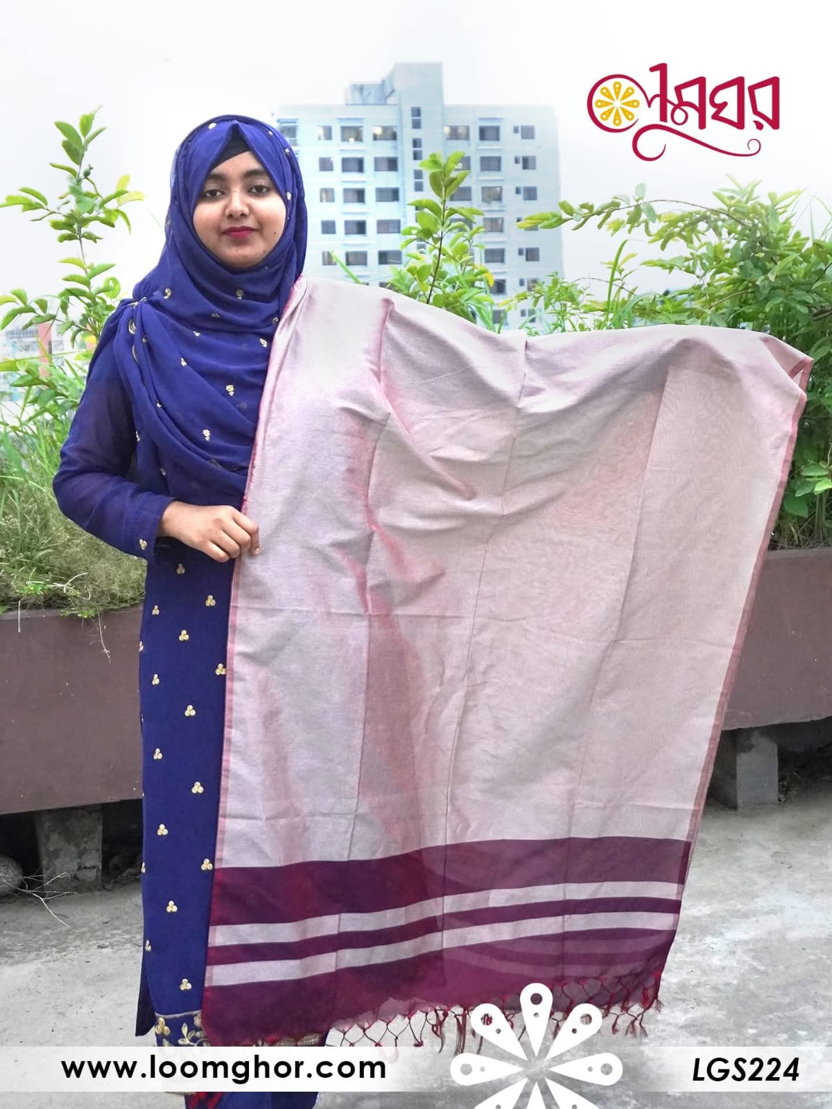 Joysree Silk Orna | জয়শ্রী সিল্ক ওড়না (LGS224)